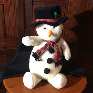 Stuffed Animal Snow Man white